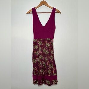 Purple V-Neck Dress – Size S/M
